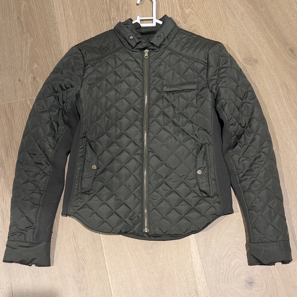Me Jane Quilted Puffer Jacket - Dark Green